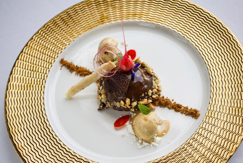 Chocolate Mousse Cake - Dessert menu at Abacus Restaurant
