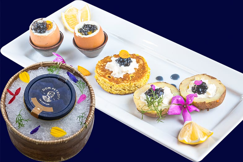 Dom Petroff Caviar Ossetra (30g) - Food Menu of Abacus Restaurant